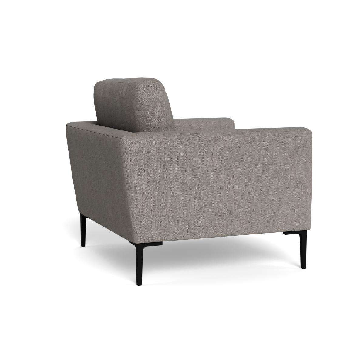 Heal's Eton Armchair Broad Weave Pebble Black Feet - Heal's UK Furniture – image 4