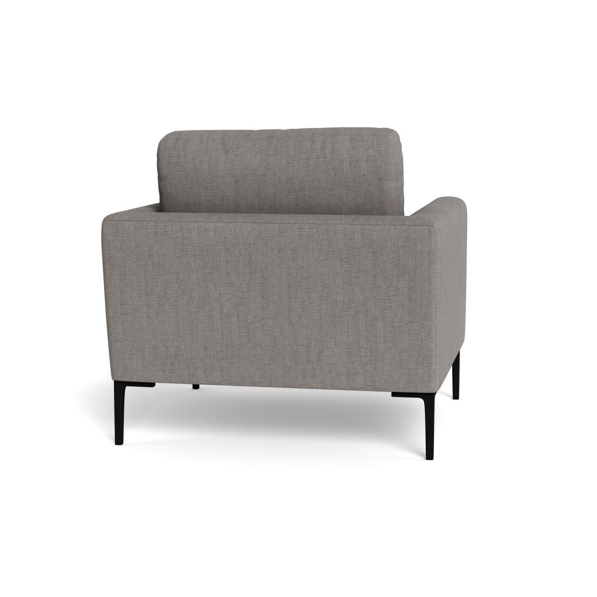 Heal's Eton Armchair Broad Weave Pebble Black Feet - Heal's UK Furniture – image 5