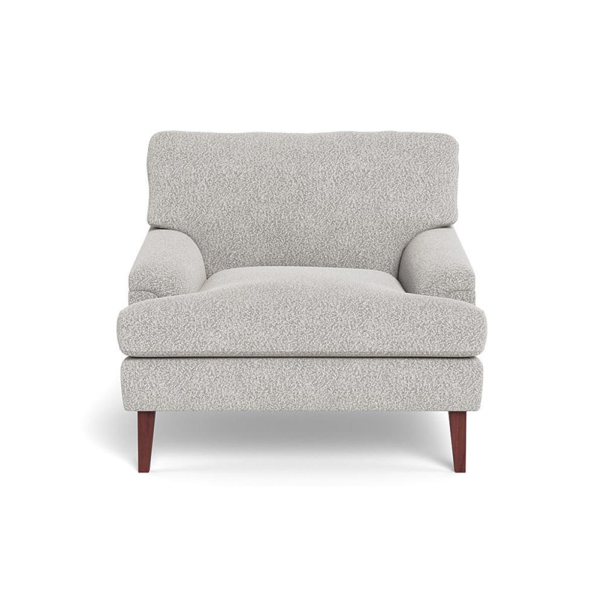 Heal's Stanton Armchair Chunky Boucle Ecru Walnut Stained Feet – image 2