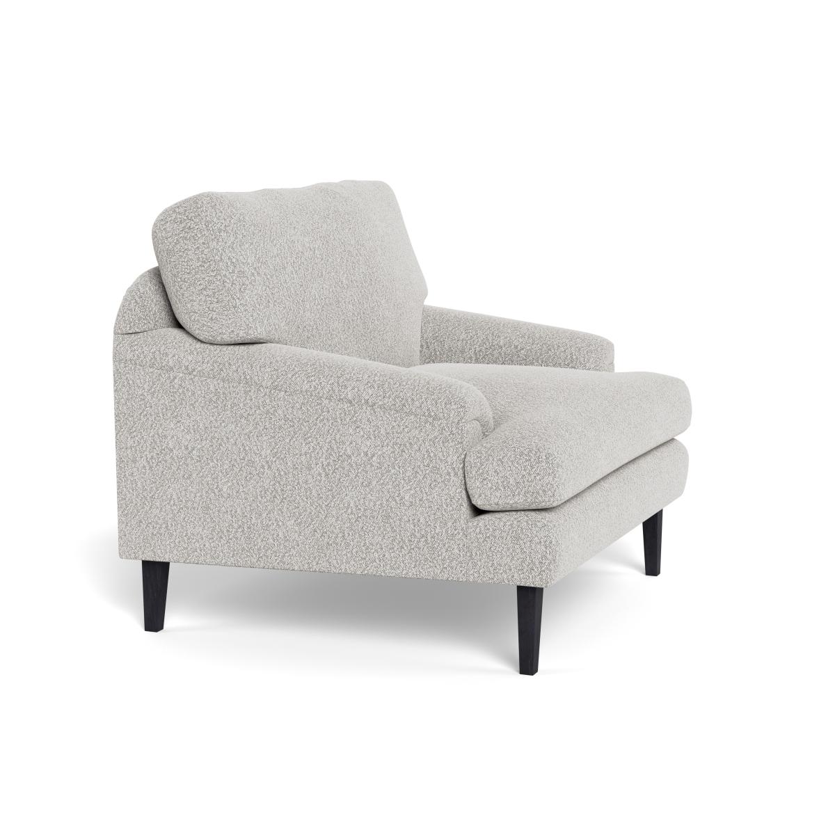 Heal's Stanton Armchair Chunky Boucle Ecru Walnut Stained Feet – image 3