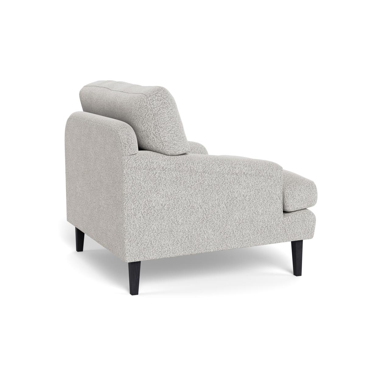 Heal's Stanton Armchair Chunky Boucle Ecru Walnut Stained Feet – image 5