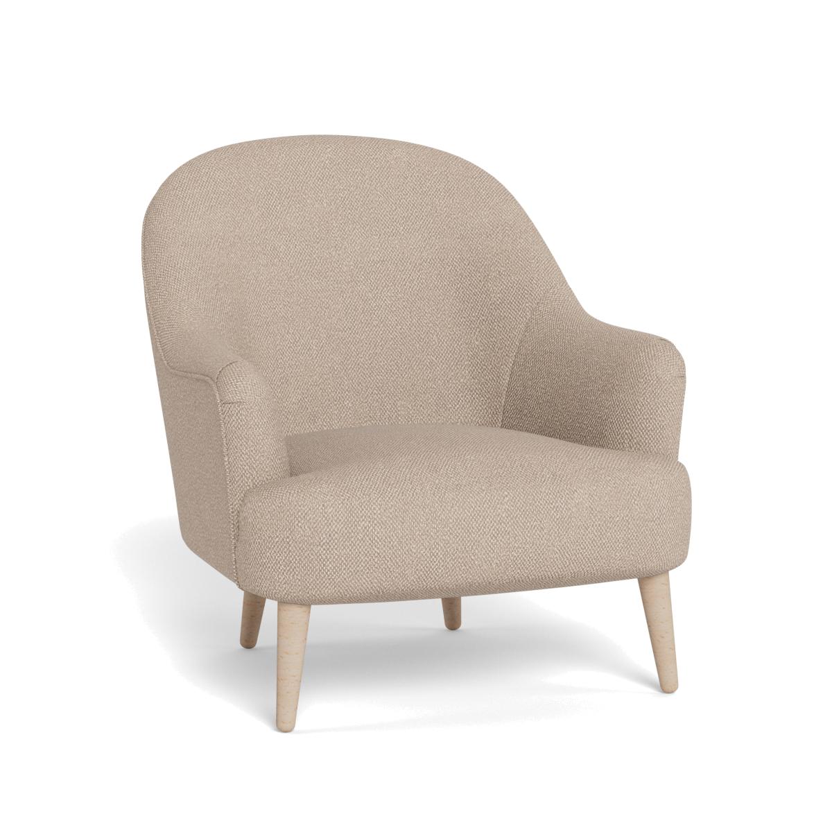Heal's Elgin Chair Boucle Tweed Pearl Stained Feet – image 1