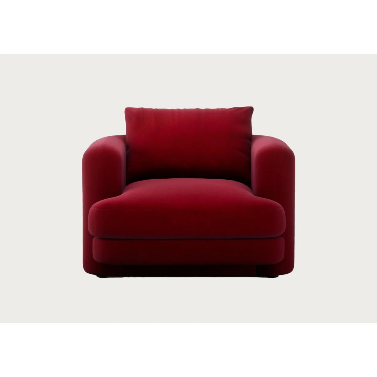 Heal's Rafi Swivel Armchair Smart Cotton Linen Rust – image 2
