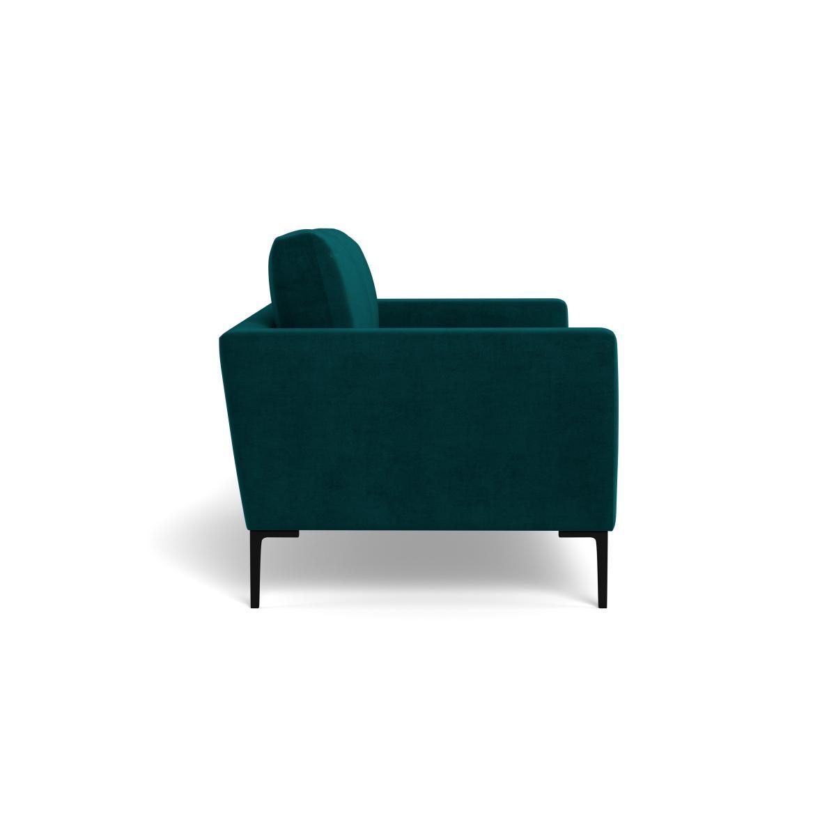 Heal's Eton 2 Seater Sofa Tejo Recycled Teal Brass Feet - Heal's UK Furniture – image 3