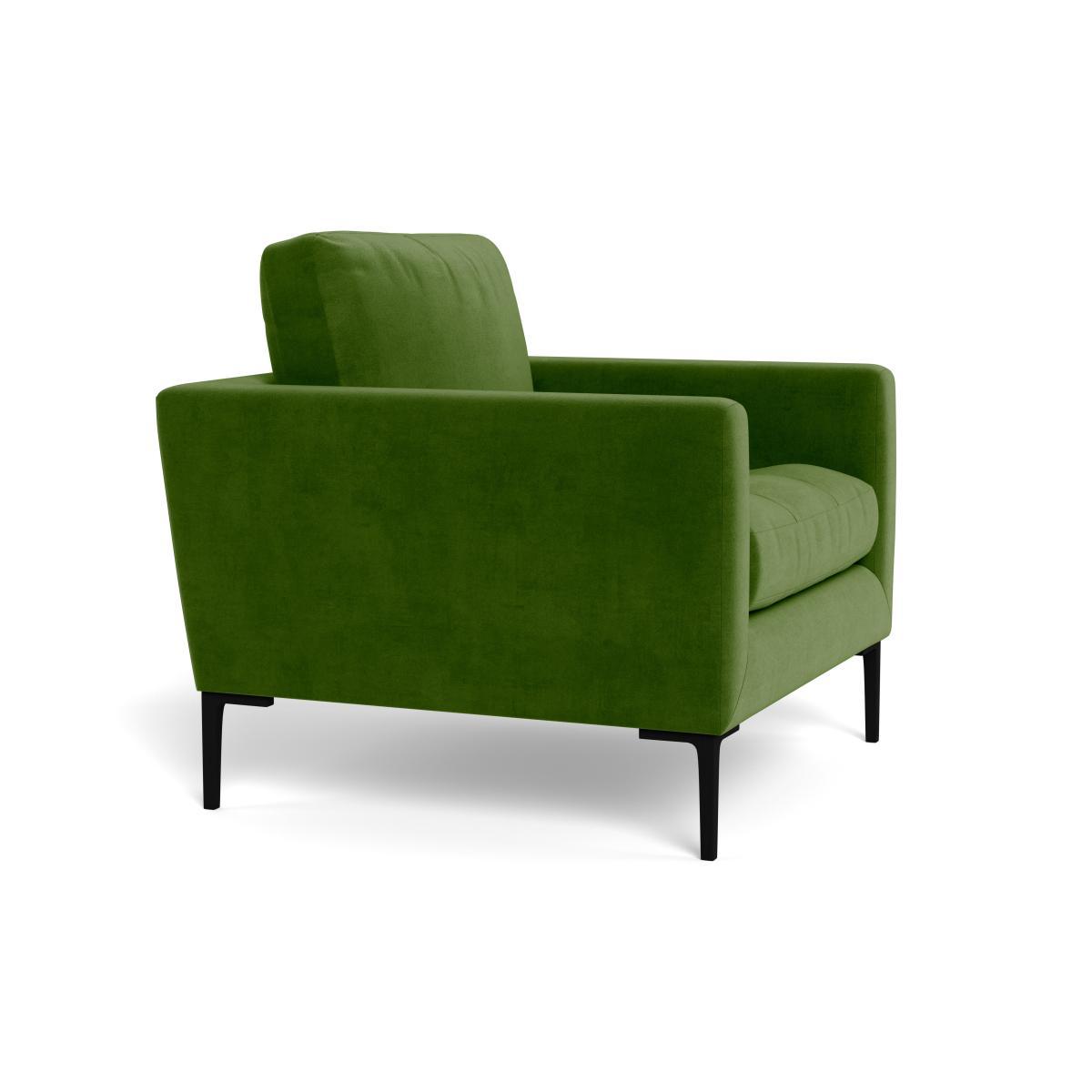 Heal's Eton Armchair Smart Luxe Velvet Grass Black Feet - Heal's UK Furniture – image 2