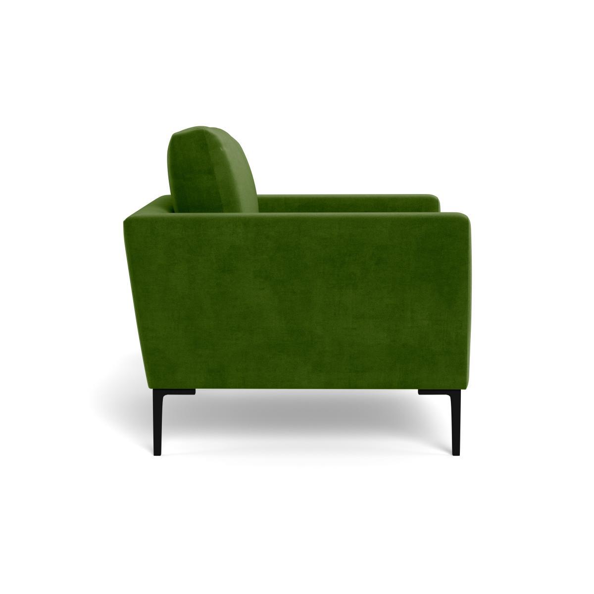 Heal's Eton Armchair Smart Luxe Velvet Grass Black Feet - Heal's UK Furniture – image 3