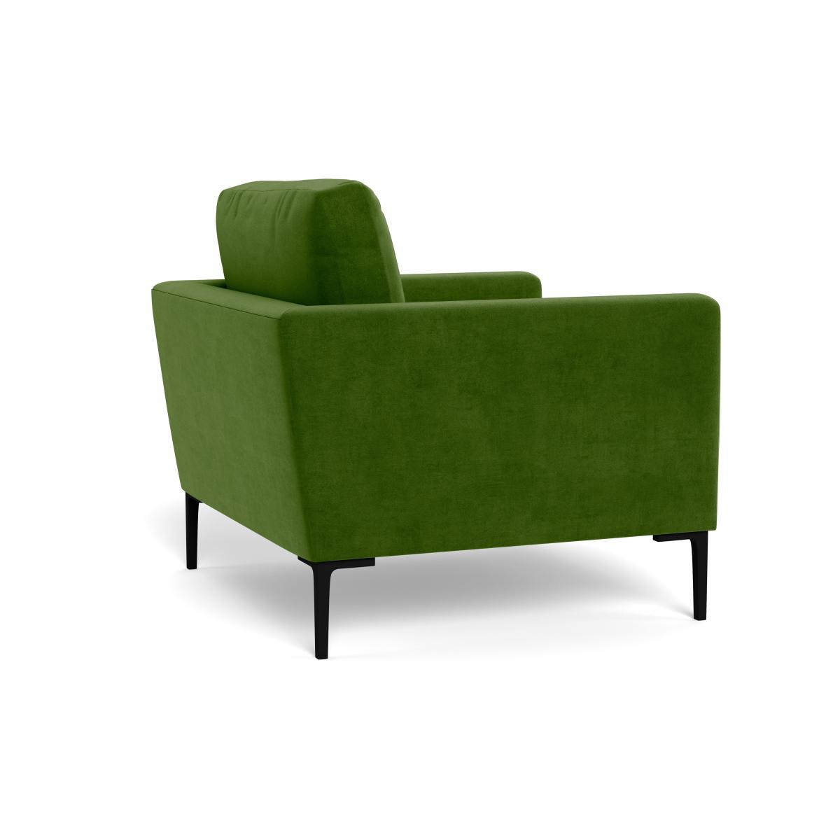 Heal's Eton Armchair Smart Luxe Velvet Grass Black Feet - Heal's UK Furniture – image 4