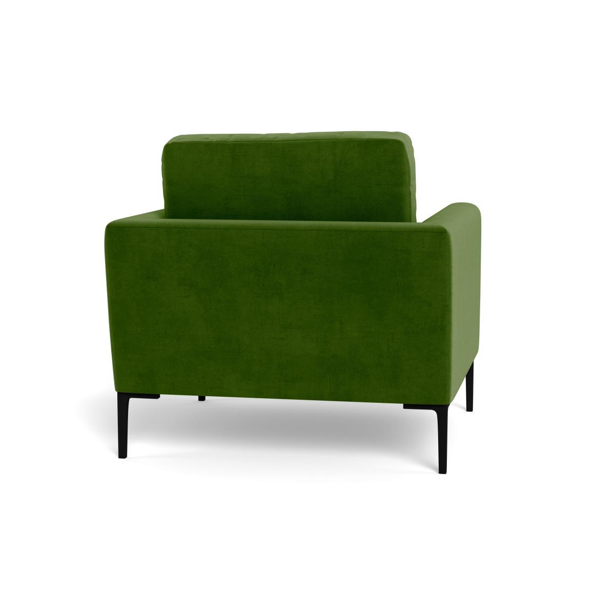 Heal's Eton Armchair Smart Luxe Velvet Grass Black Feet - Heal's UK Furniture – image 5