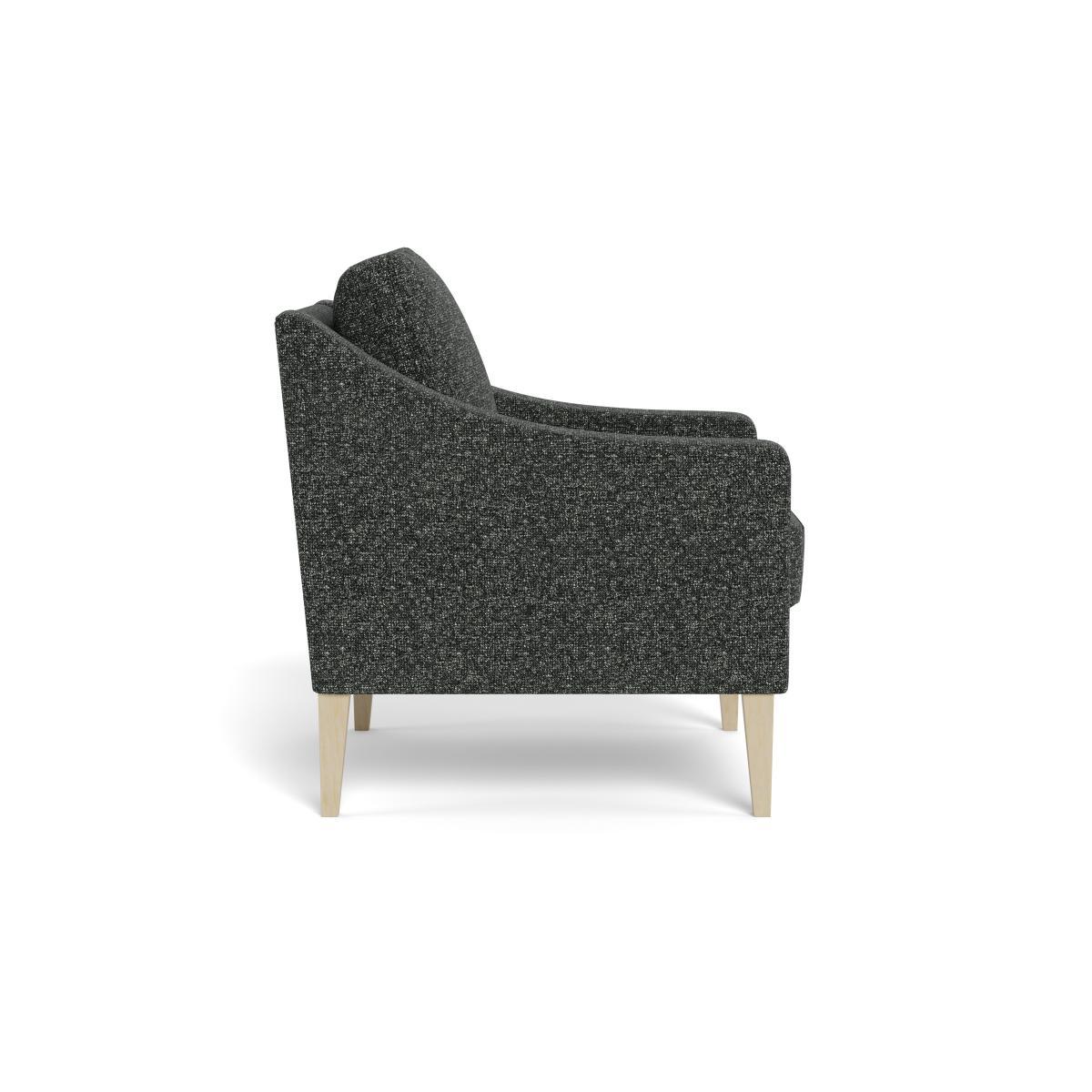 Heal's Richmond Armchair Cotton Grain Black Feet - Heal's UK Furniture – image 3
