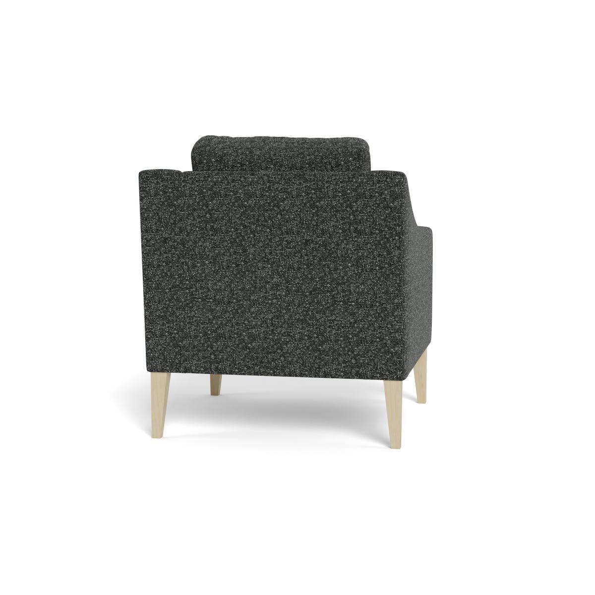 Heal's Richmond Armchair Cotton Grain Black Feet - Heal's UK Furniture – image 5