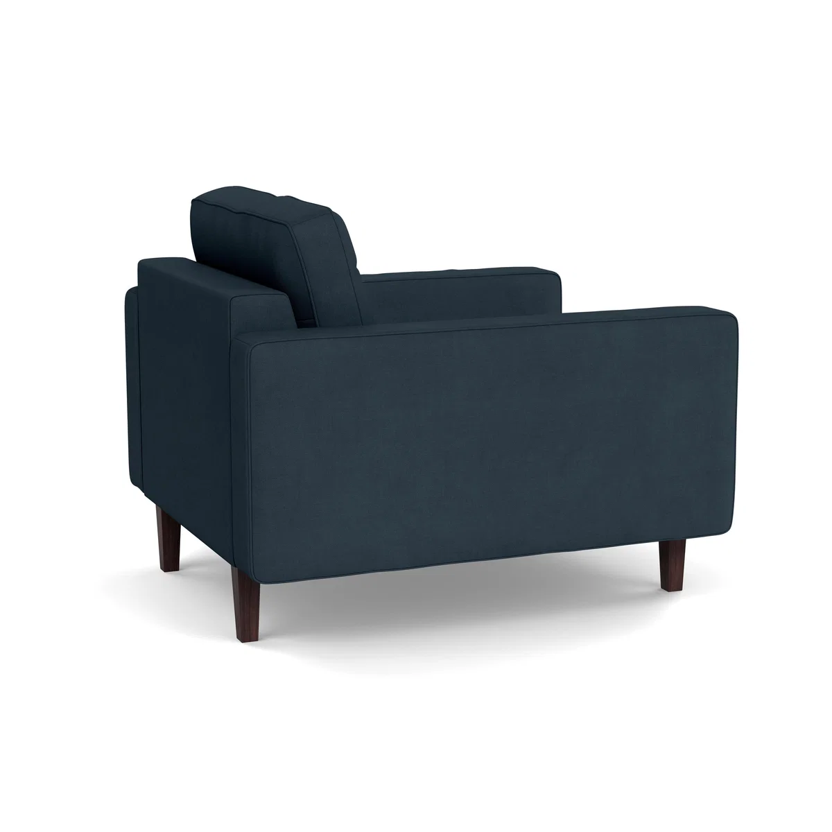 Heal's Hepburn Armchair Siena Cotton Deep Sea Walnut - Heal's UK Furniture – image 4