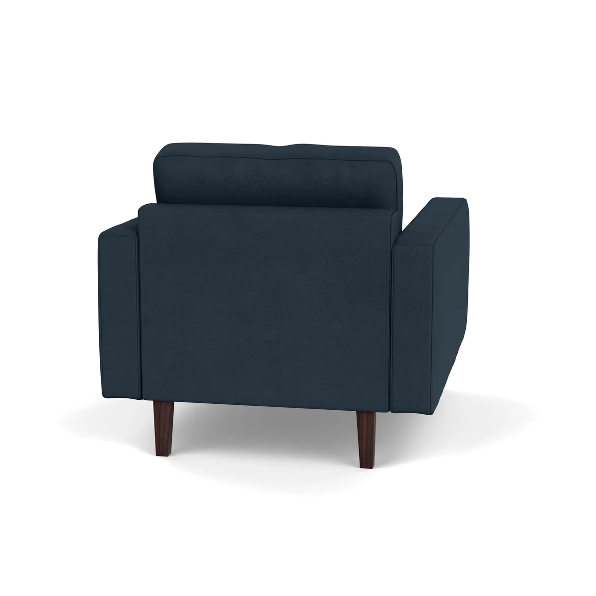 Heal's Hepburn Armchair Siena Cotton Deep Sea Walnut - Heal's UK Furniture – image 5