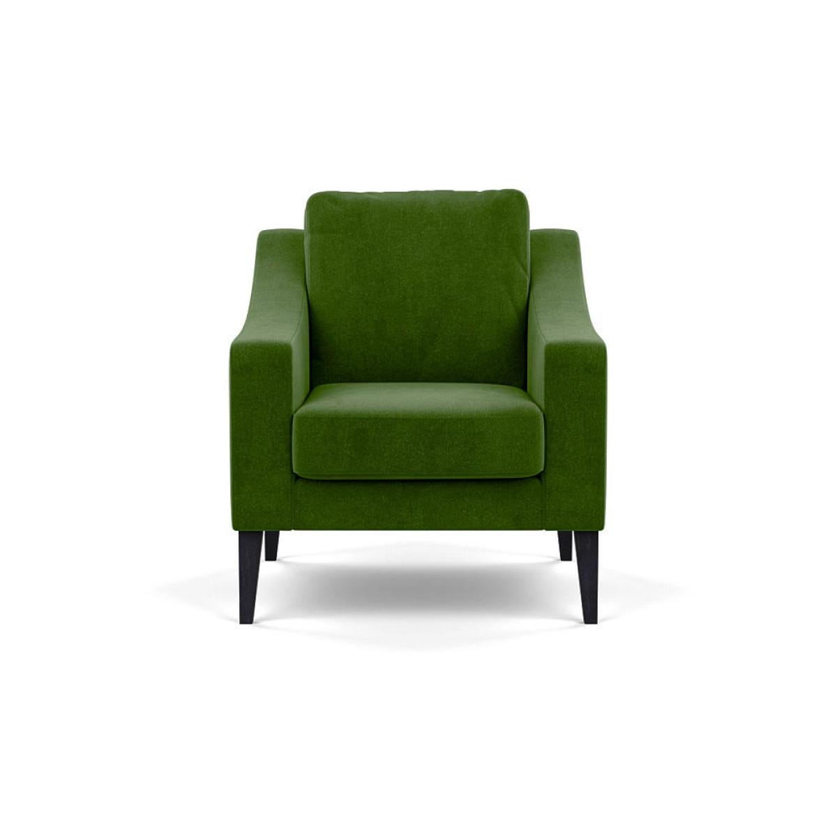 Heal's Richmond Armchair Smart Luxe Velvet Grass Black Feet – image 2