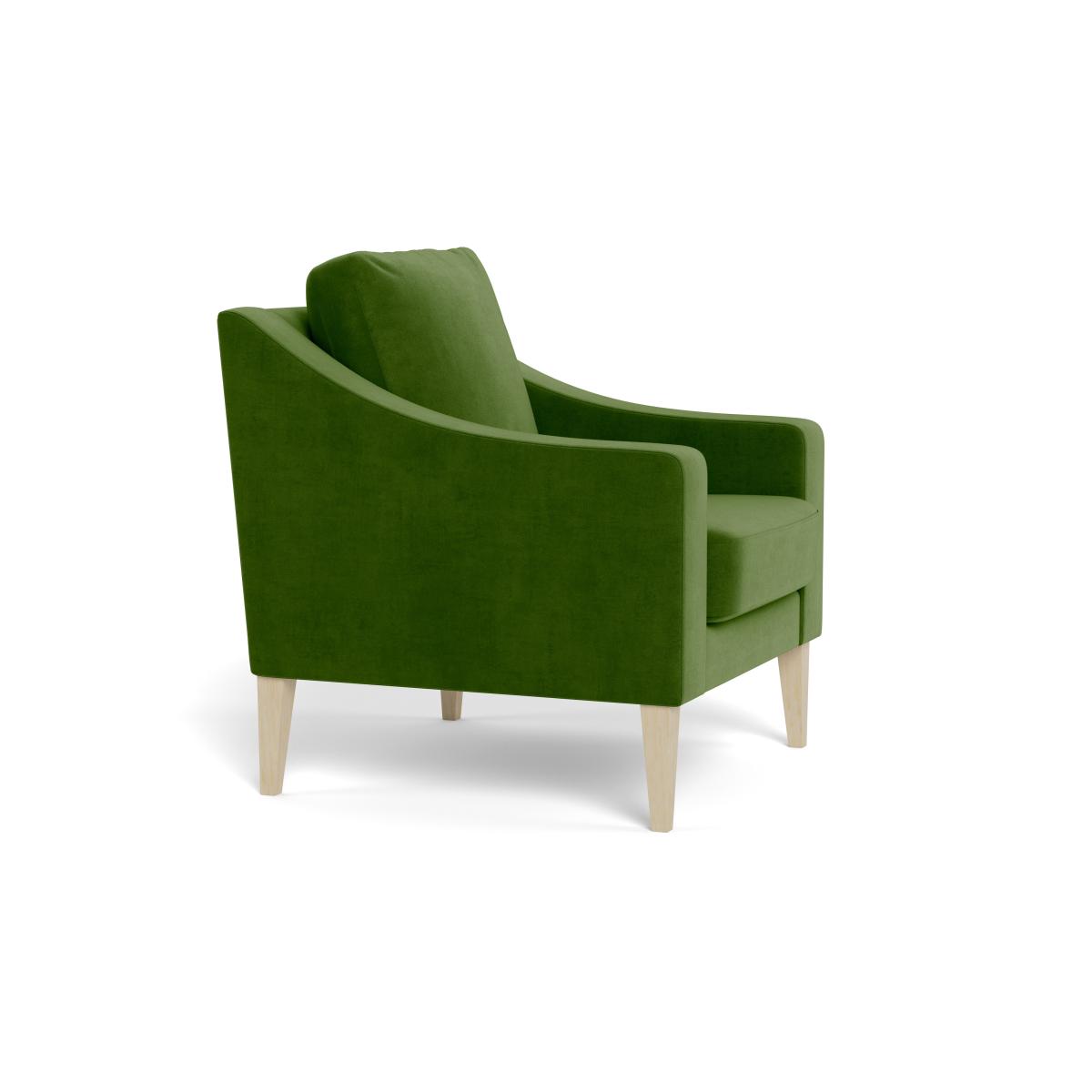 Heal's Richmond Armchair Smart Luxe Velvet Grass Black Feet – image 3