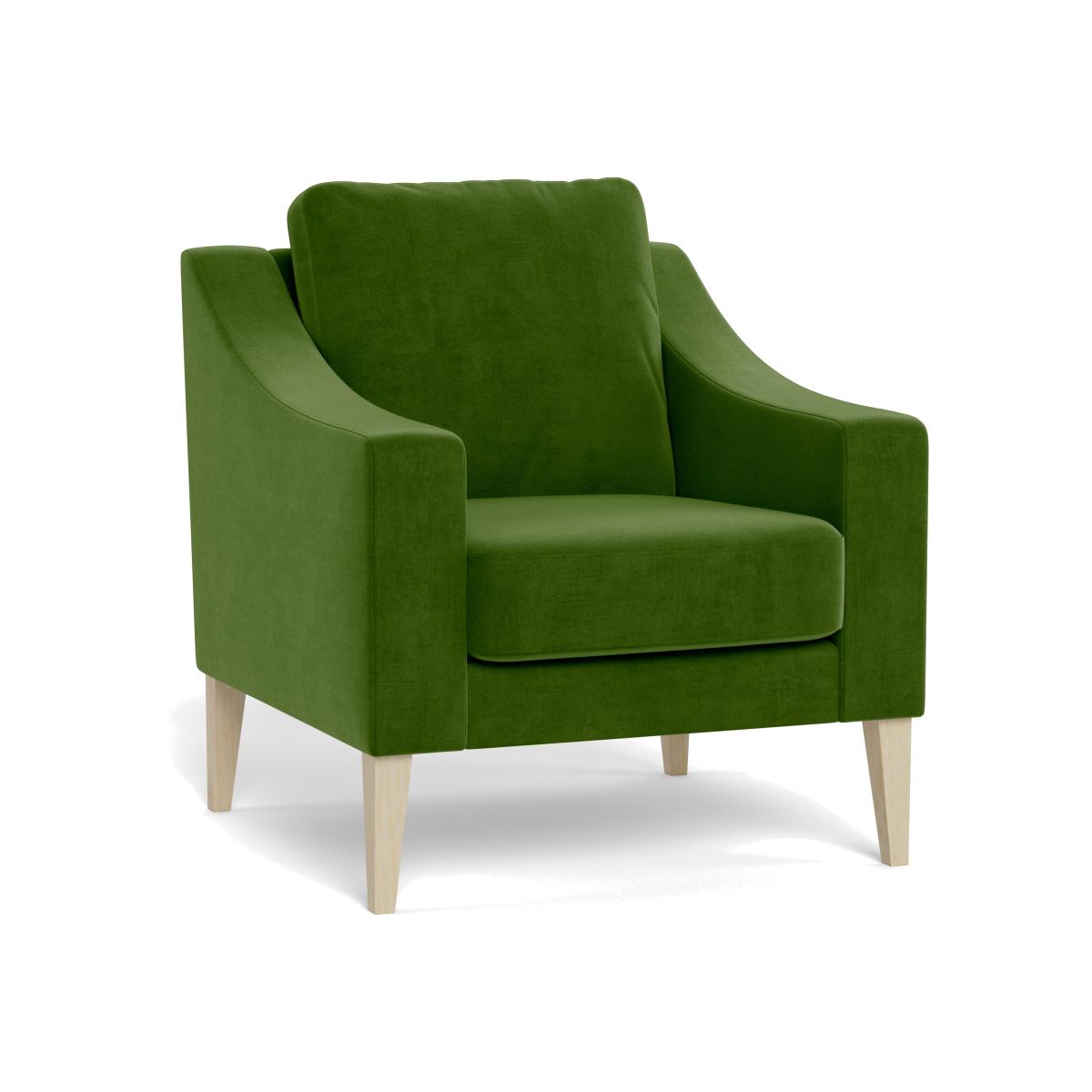 Heal's Richmond Armchair Smart Luxe Velvet Grass Black Feet – image 1