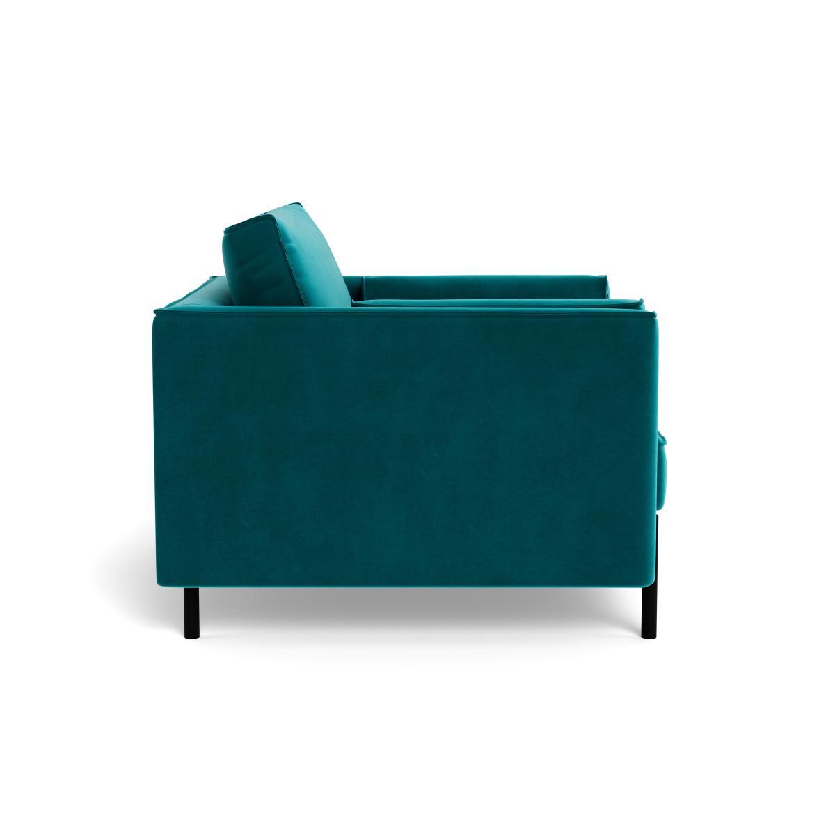 Heal's Tortona Armchair Velvet Petrol - Heal's UK Furniture – image 3