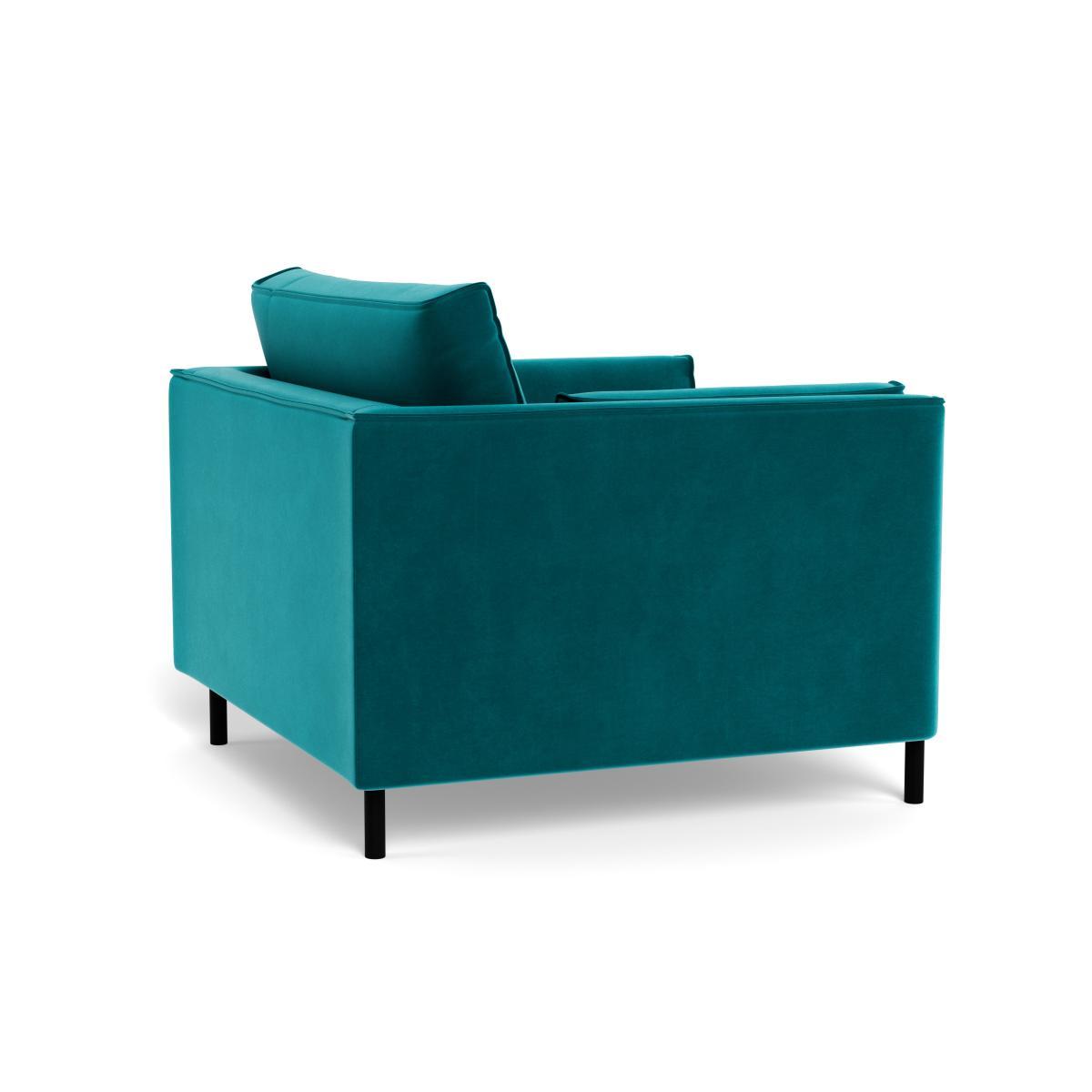 Heal's Tortona Armchair Velvet Petrol - Heal's UK Furniture – image 4