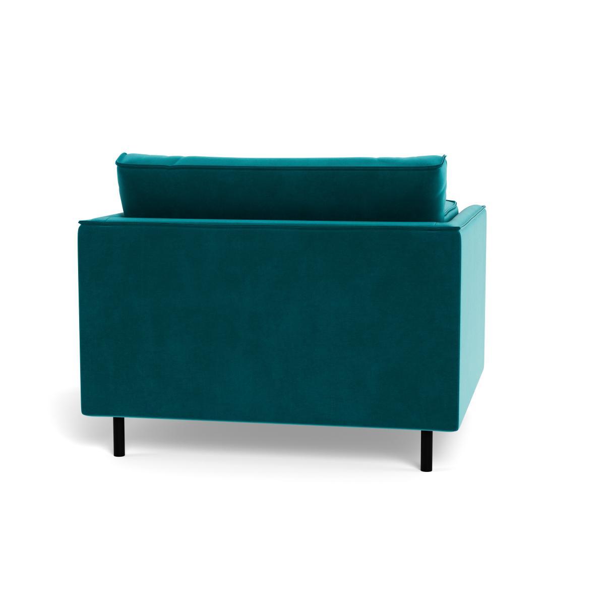 Heal's Tortona Armchair Velvet Petrol - Heal's UK Furniture – image 5