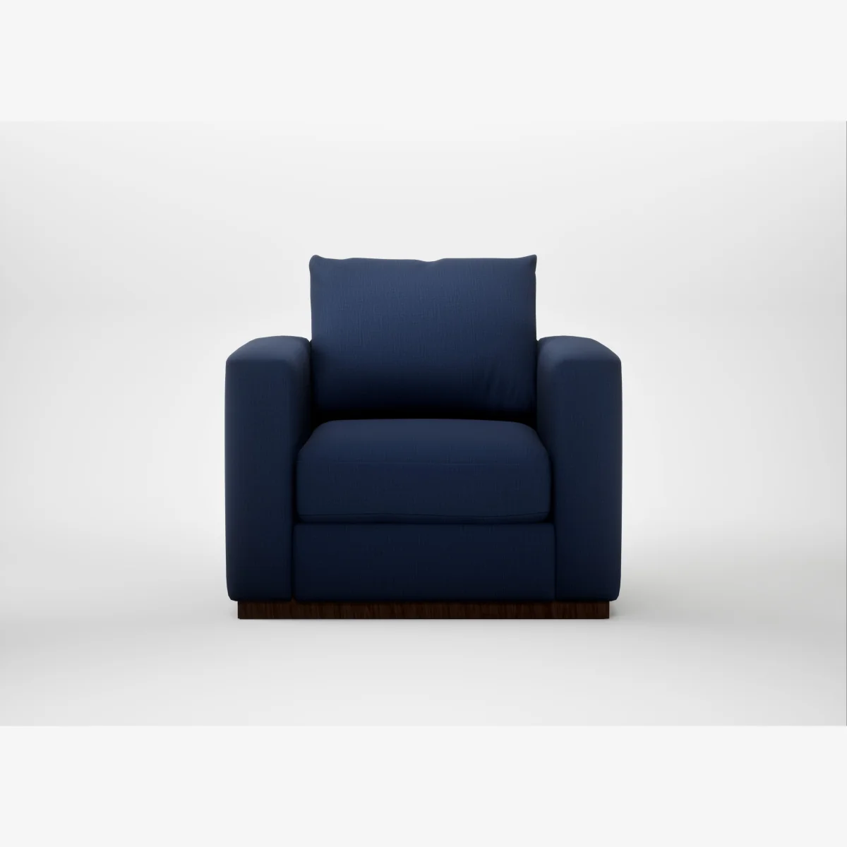 Heal's Trento Armchair Smart Cotton Linen Indigo – image 1