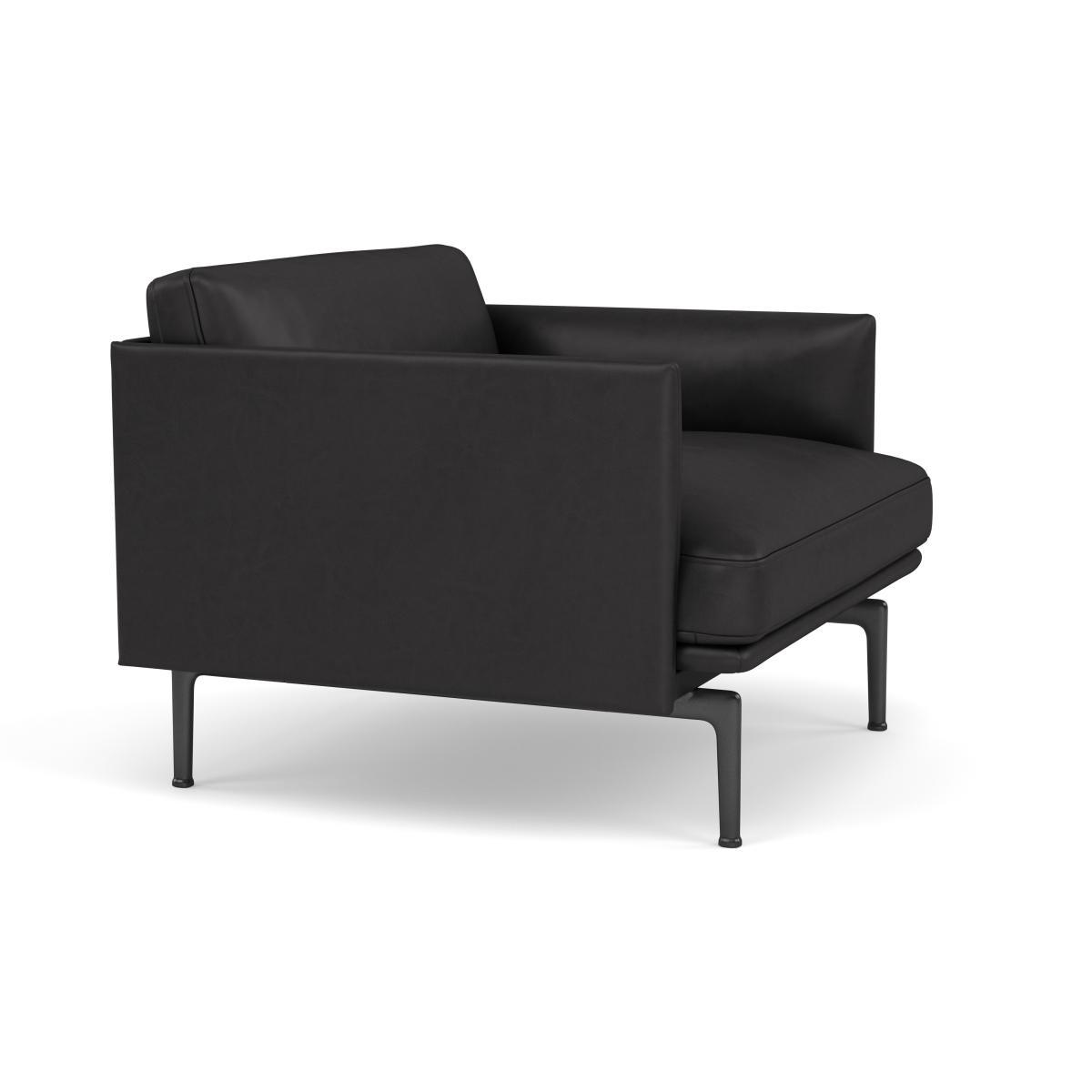 Muuto Outline Armchair Kvadrat Remix Fabric Dark Blue 773 - Heal's UK Furniture – image 2