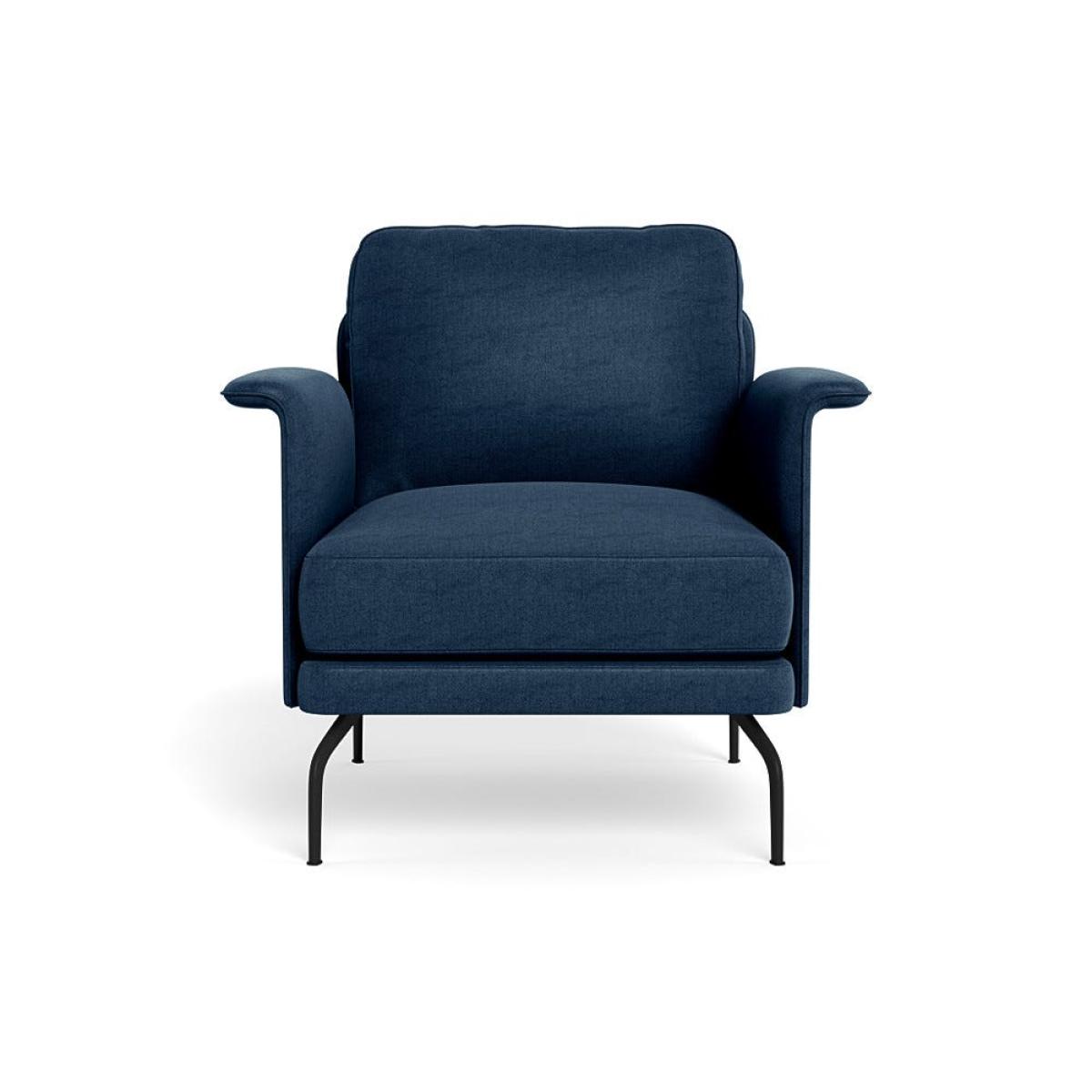 Heal's Iver Armchair Capelo Cotton-Linen Inkspot Black Feet – image 2