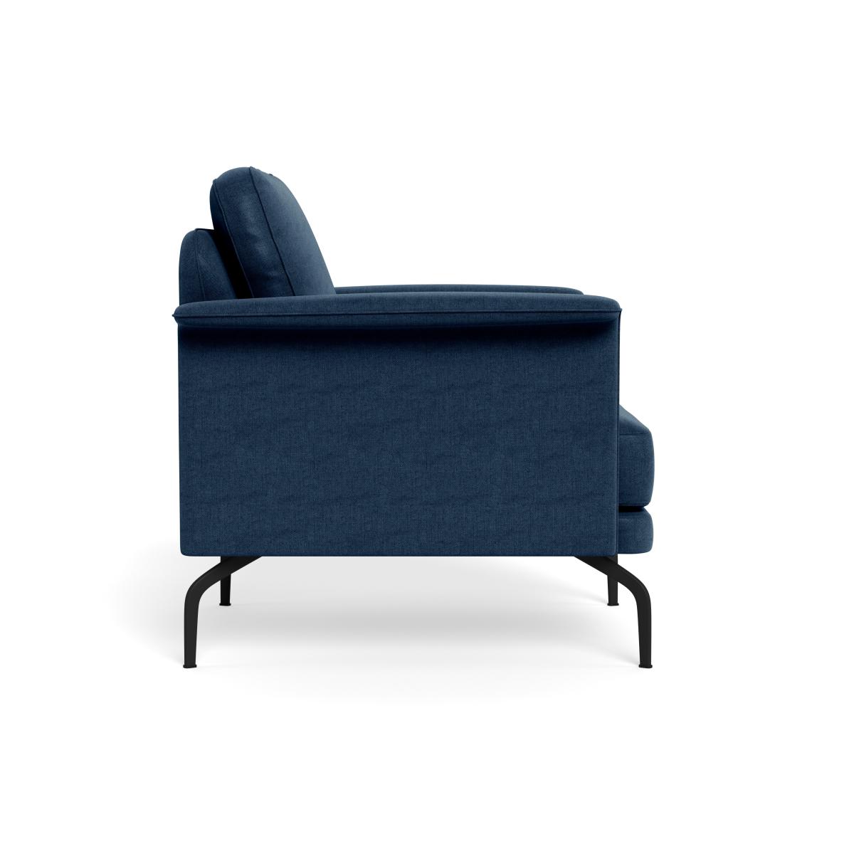 Heal's Iver Armchair Capelo Cotton-Linen Inkspot Black Feet – image 4