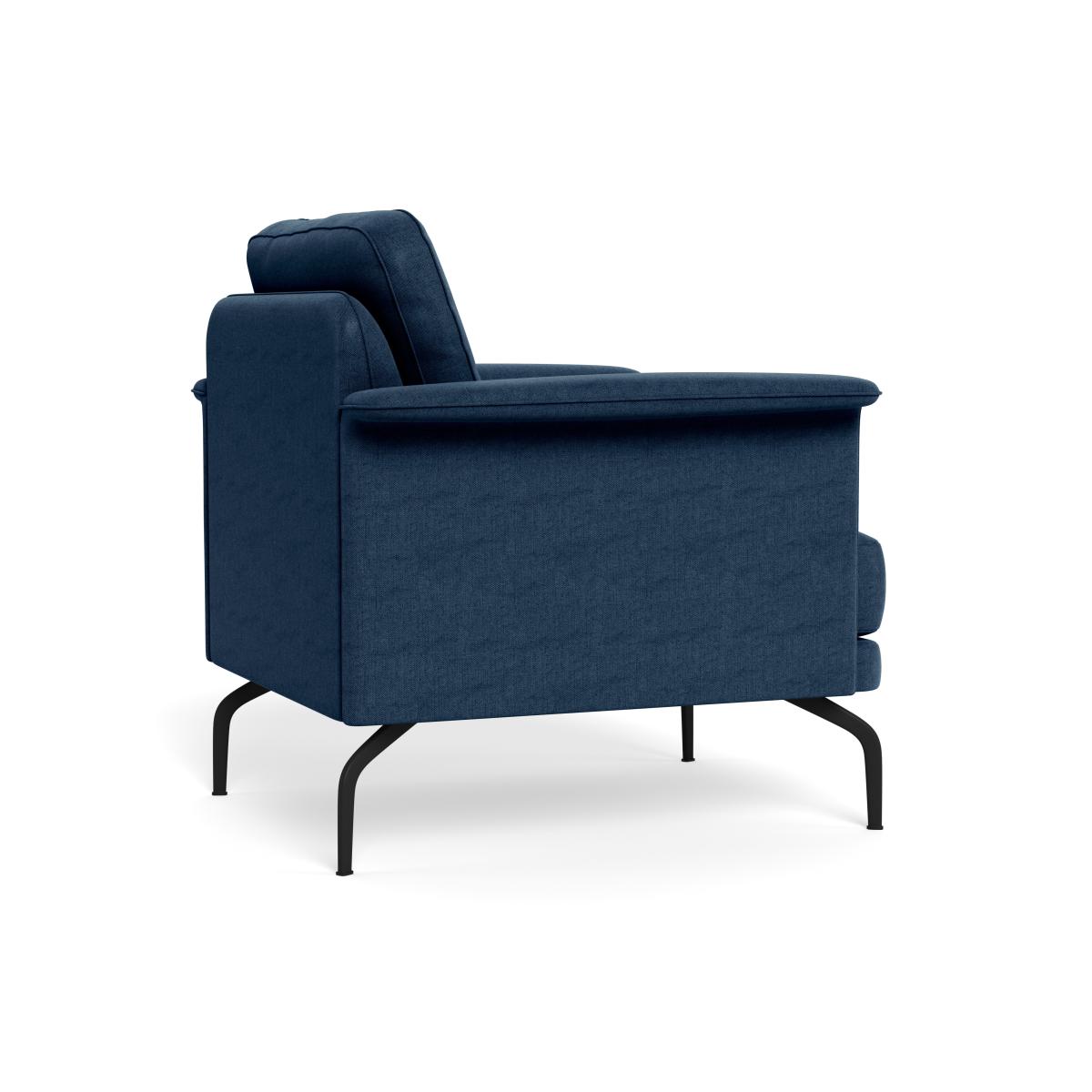 Heal's Iver Armchair Capelo Cotton-Linen Inkspot Black Feet – image 5