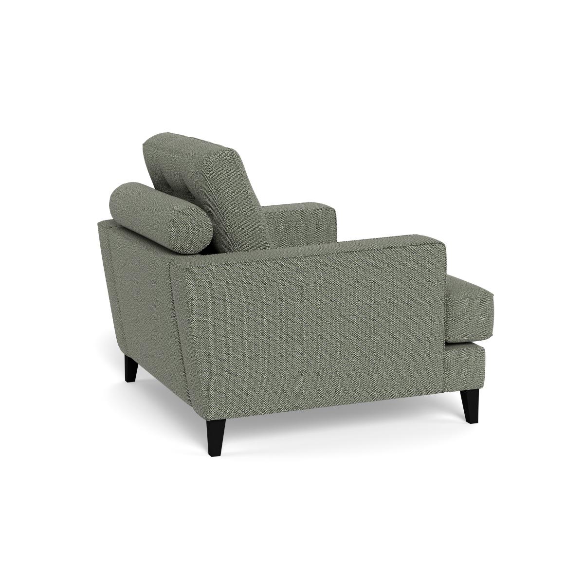 Heal's Mistral Armchair Boucle Tweed Lapis Black Beech Feet – image 4