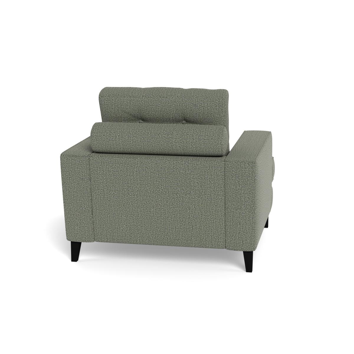 Heal's Mistral Armchair Boucle Tweed Lapis Black Beech Feet – image 5