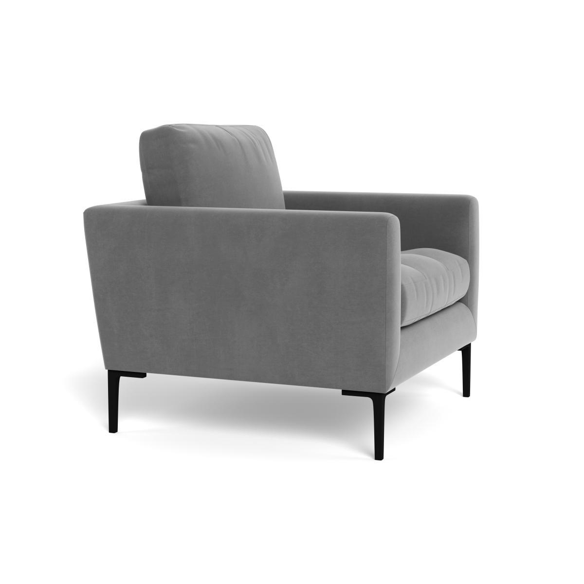 Heal's Eton Armchair Smart Velvet Mercury Brass Feet - Heal's UK Furniture – image 2