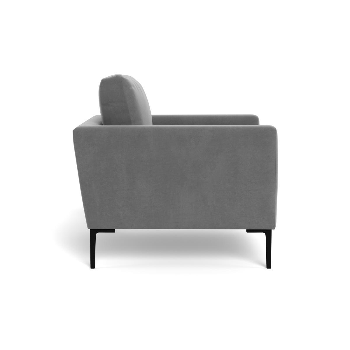 Heal's Eton Armchair Smart Velvet Mercury Brass Feet - Heal's UK Furniture – image 3