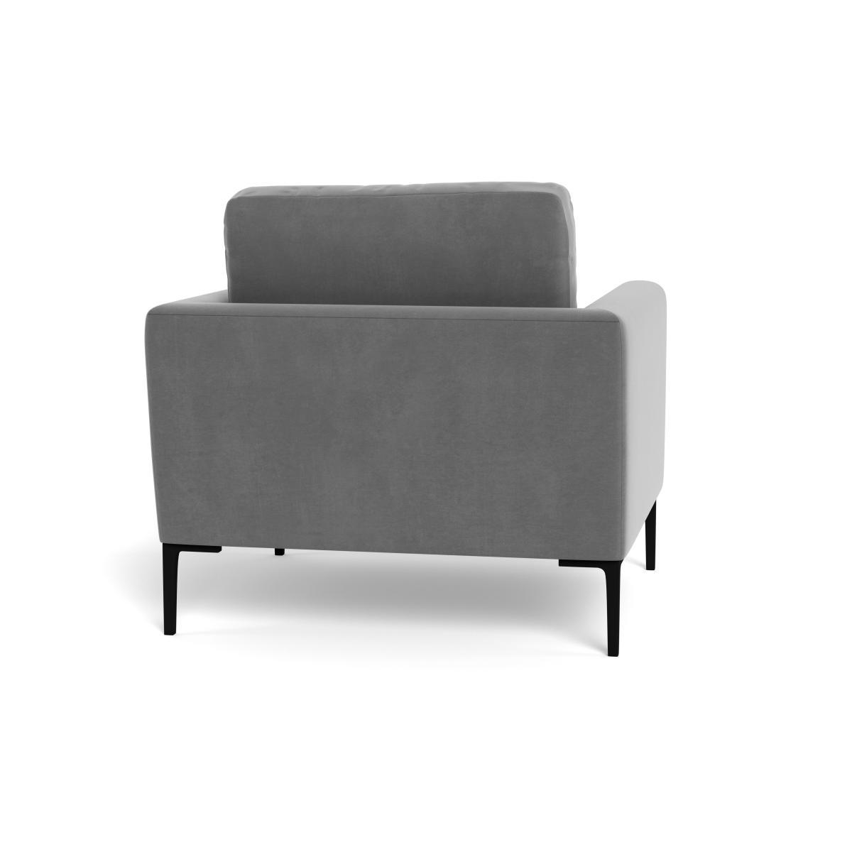 Heal's Eton Armchair Smart Velvet Mercury Brass Feet - Heal's UK Furniture – image 5