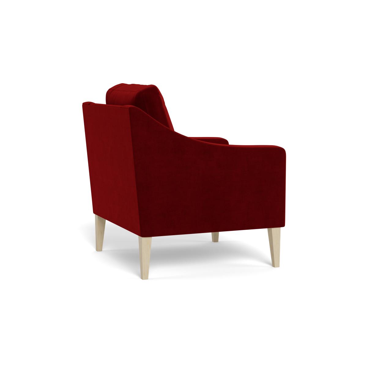 Heal's Richmond Armchair Smart Luxe Velvet Mulberry Black Feet – image 5