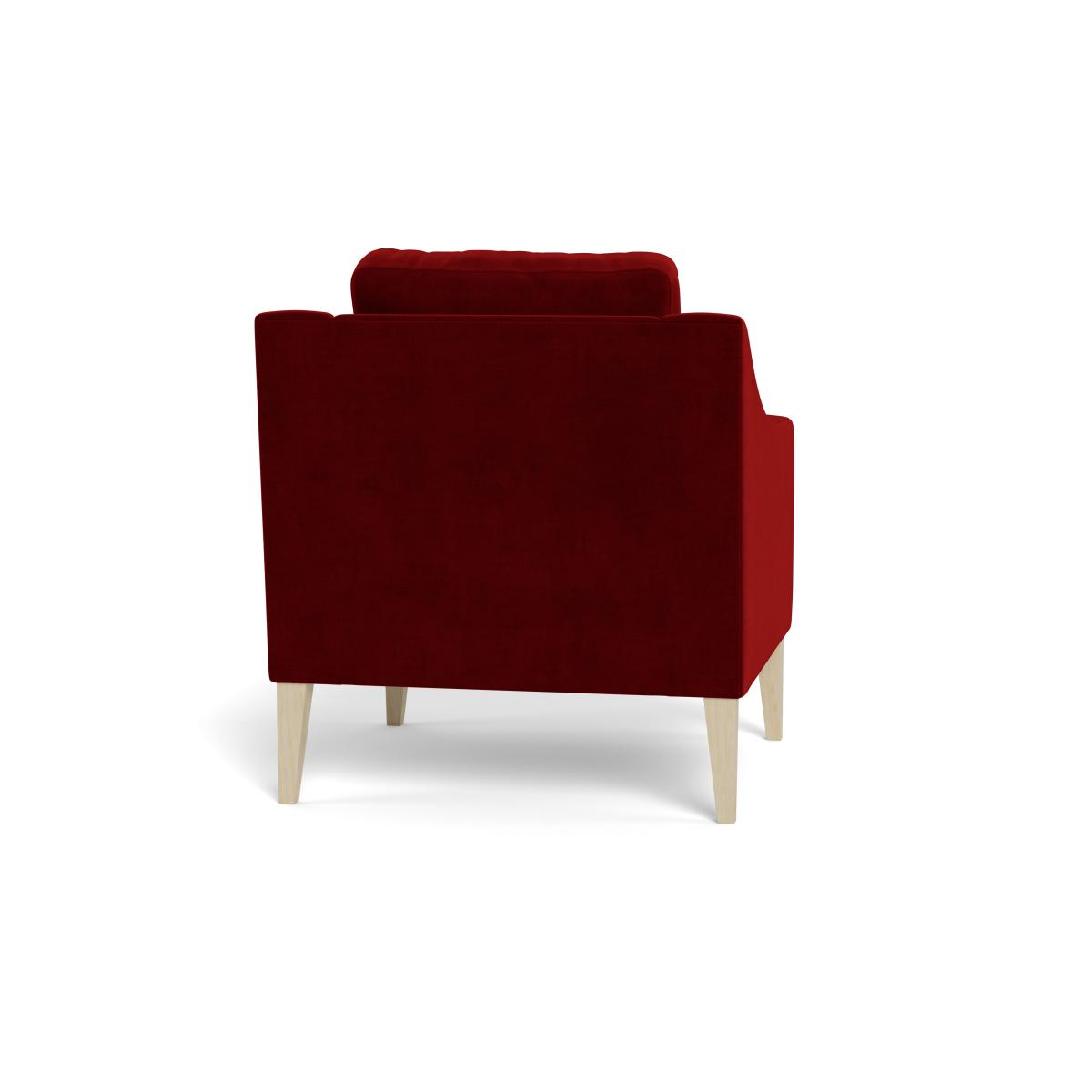 Heal's Richmond Armchair Smart Luxe Velvet Mulberry Black Feet – image 6