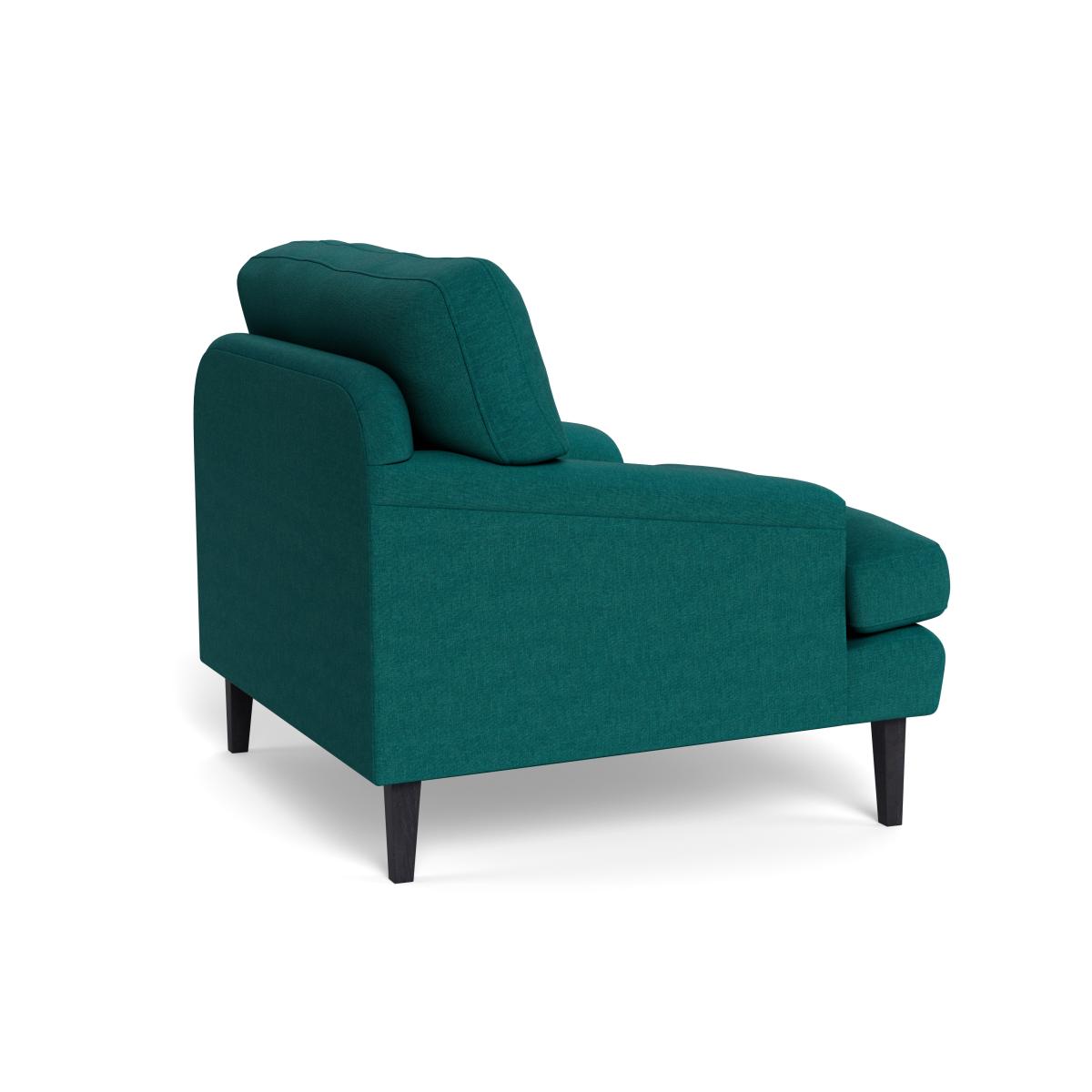 Heal's Stanton Armchair Brushed Cotton Pine Walnut Stained Feet – image 5