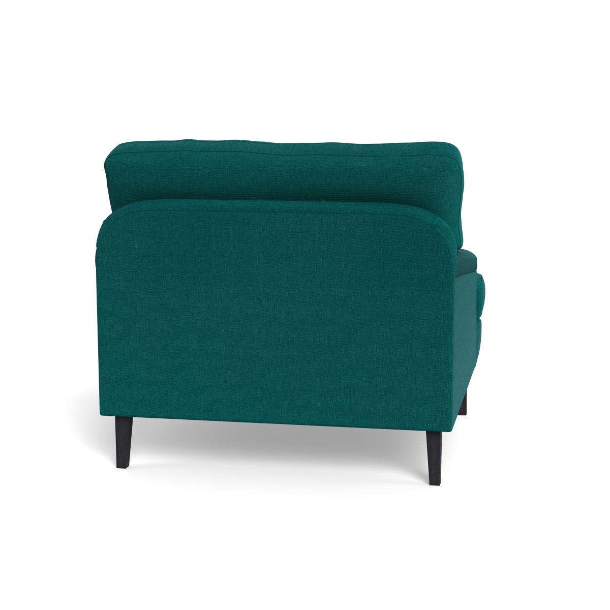 Heal's Stanton Armchair Brushed Cotton Pine Walnut Stained Feet – image 6