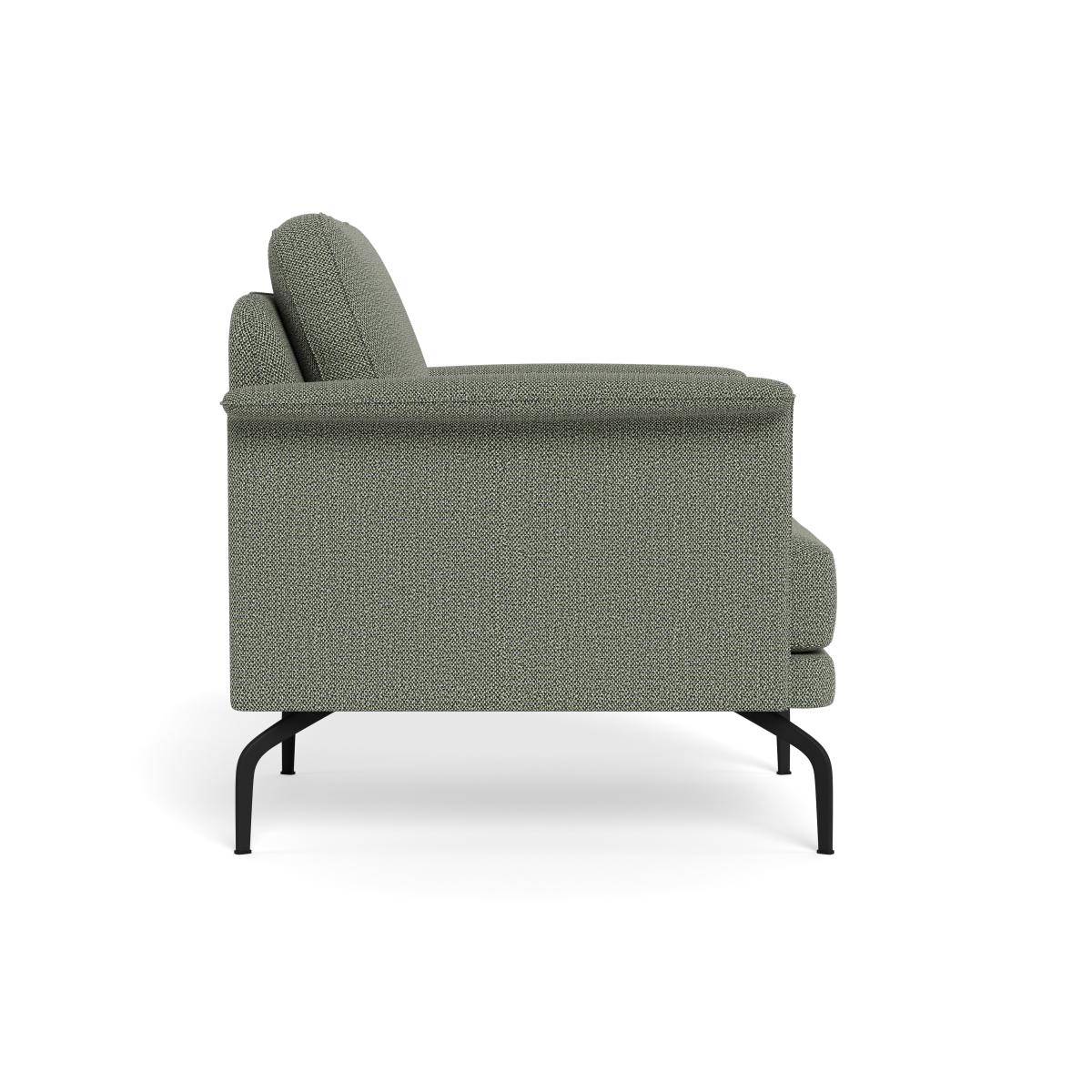 Heal's Iver Armchair Boucle Tweed Lapis Black Feet – image 3