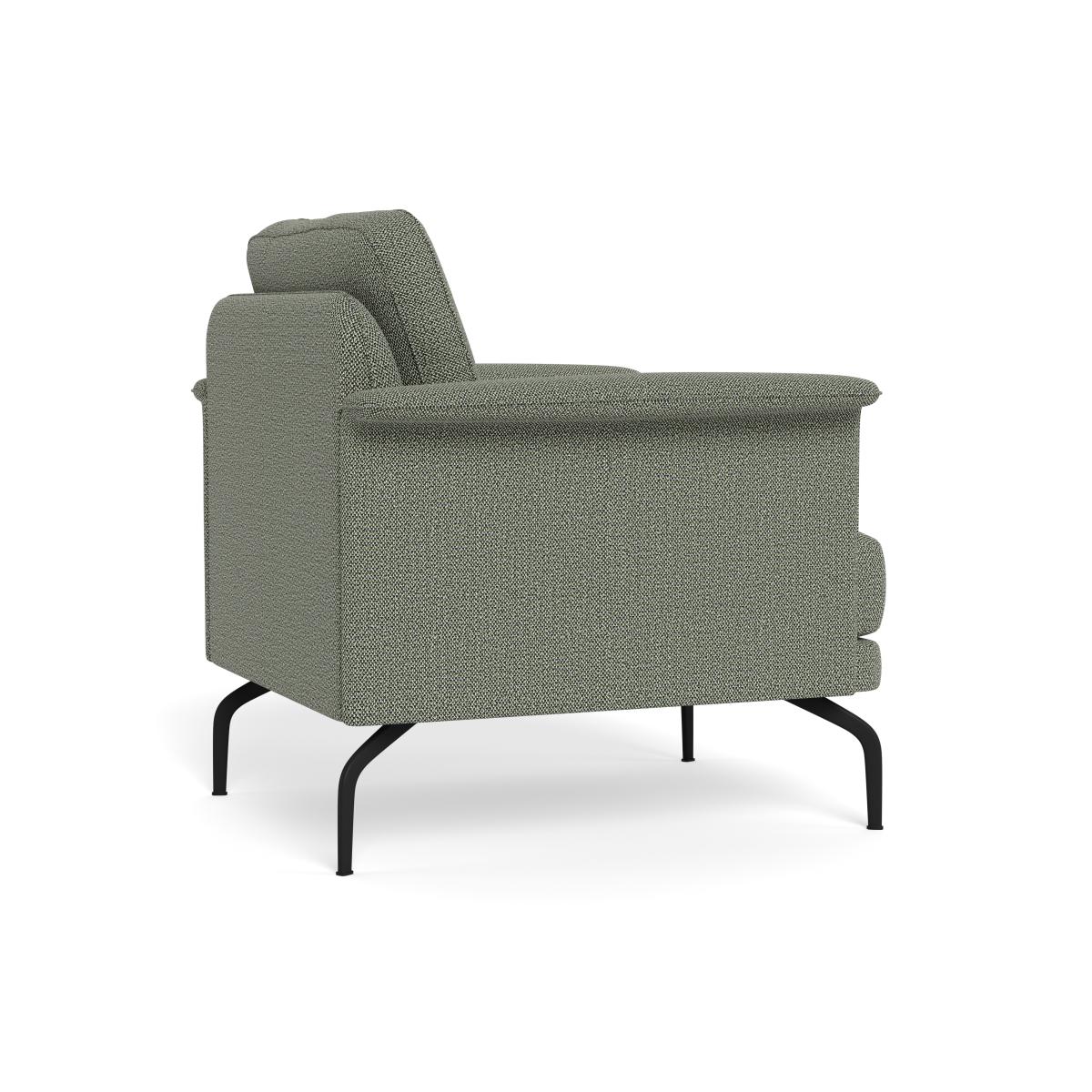 Heal's Iver Armchair Boucle Tweed Lapis Black Feet – image 4