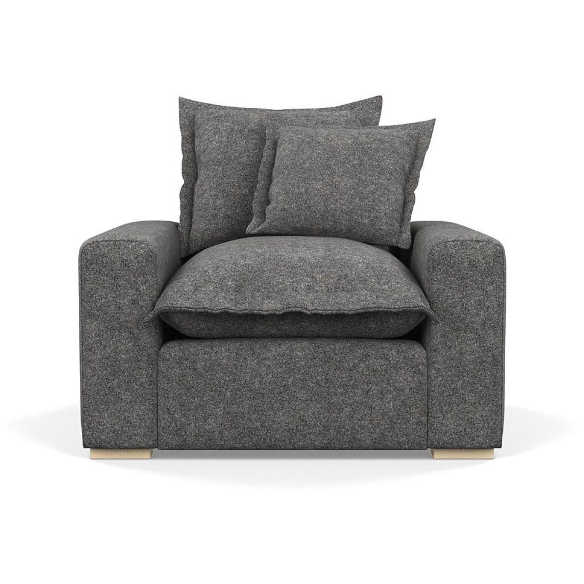 Heal's Brompton Armchair Melton Wool Shale Natural - Heal's UK Furniture – image 2
