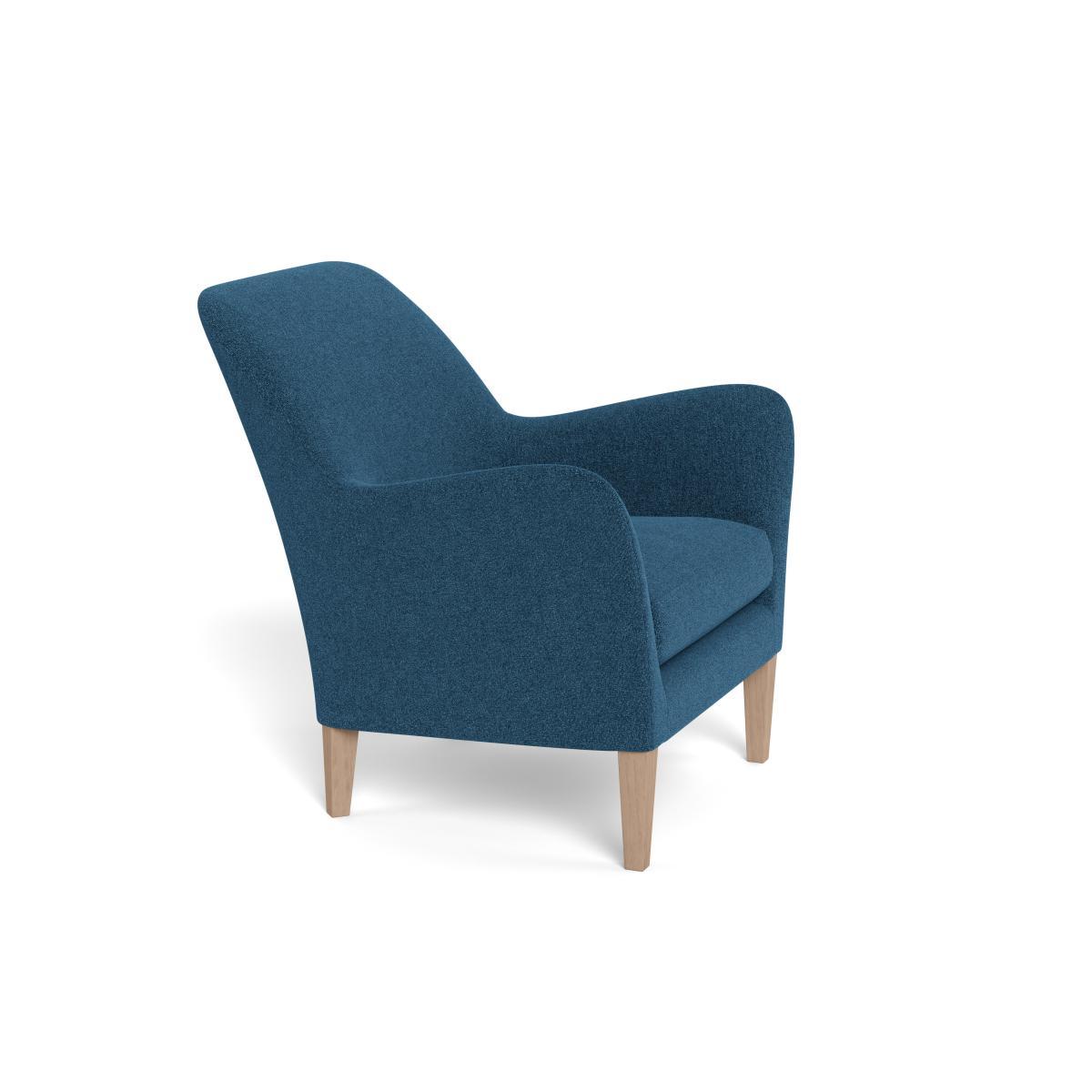 Heal's Wallis Armchair Texture Ink Black Oak Feet - Heal's UK Furniture – image 2