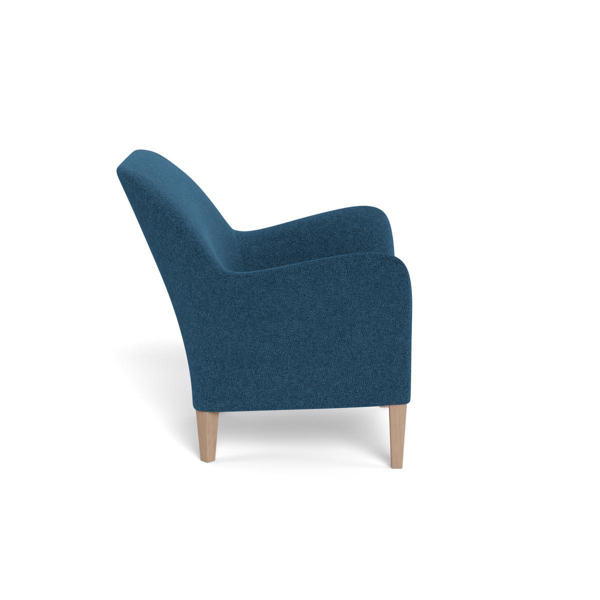 Heal's Wallis Armchair Texture Ink Black Oak Feet - Heal's UK Furniture – image 3