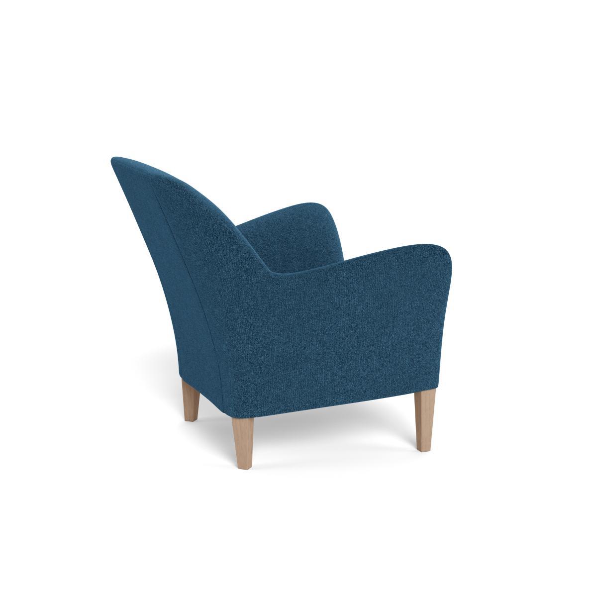 Heal's Wallis Armchair Texture Ink Black Oak Feet - Heal's UK Furniture – image 4