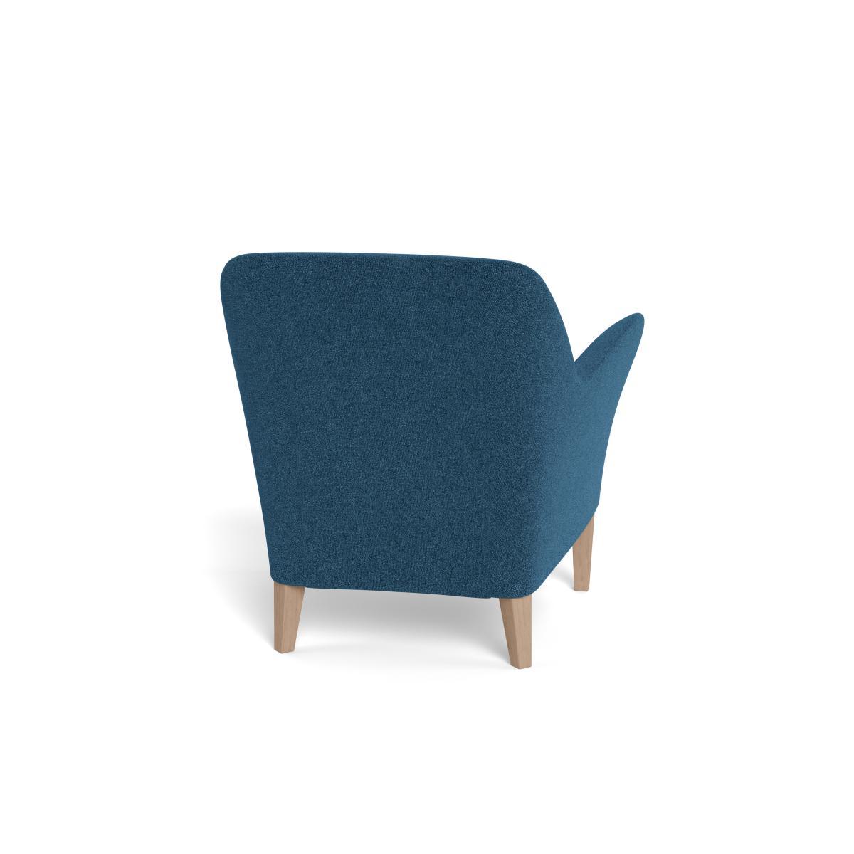 Heal's Wallis Armchair Texture Ink Black Oak Feet - Heal's UK Furniture – image 5