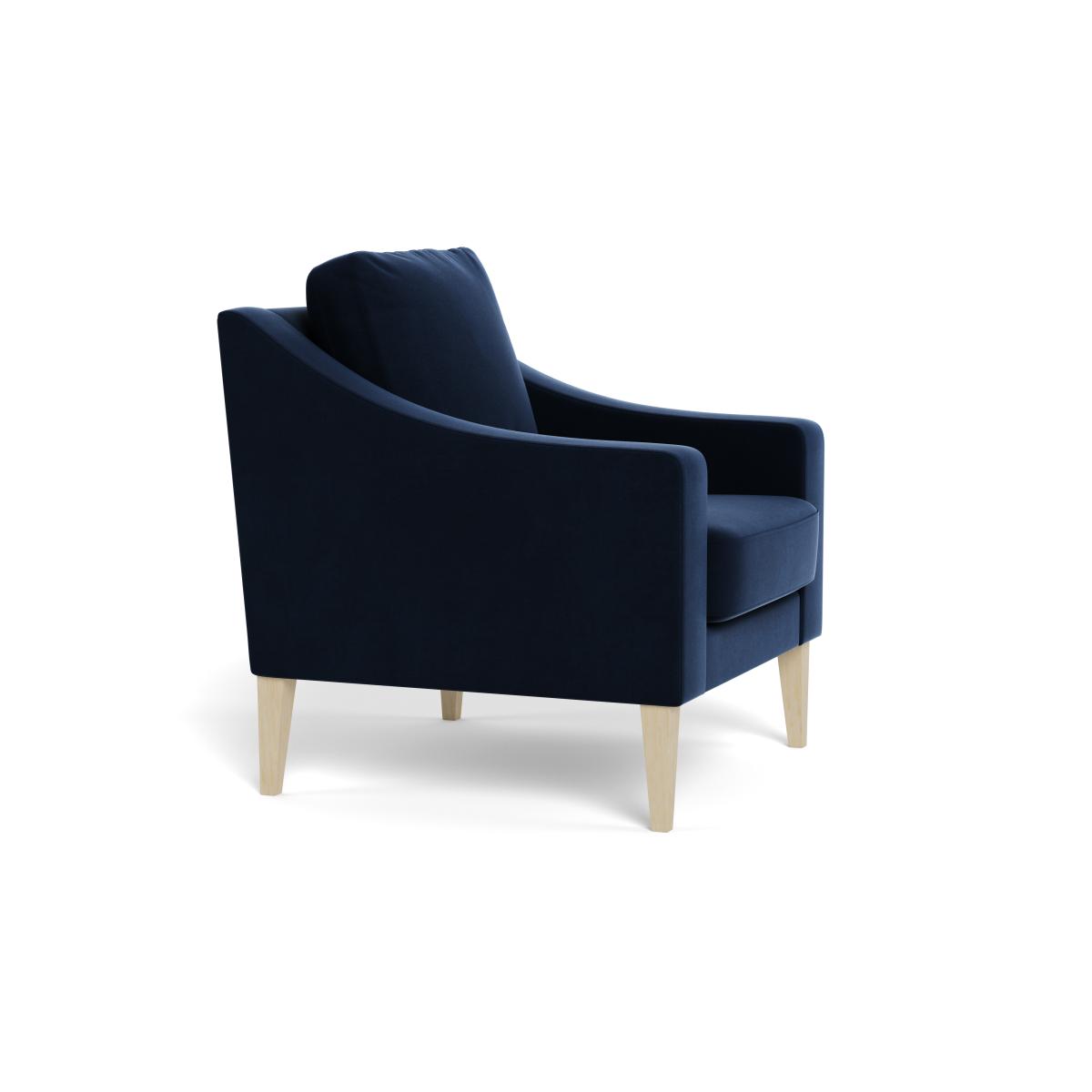 Heal's Richmond Armchair Smart Velvet Dusk Natural Feet – image 3