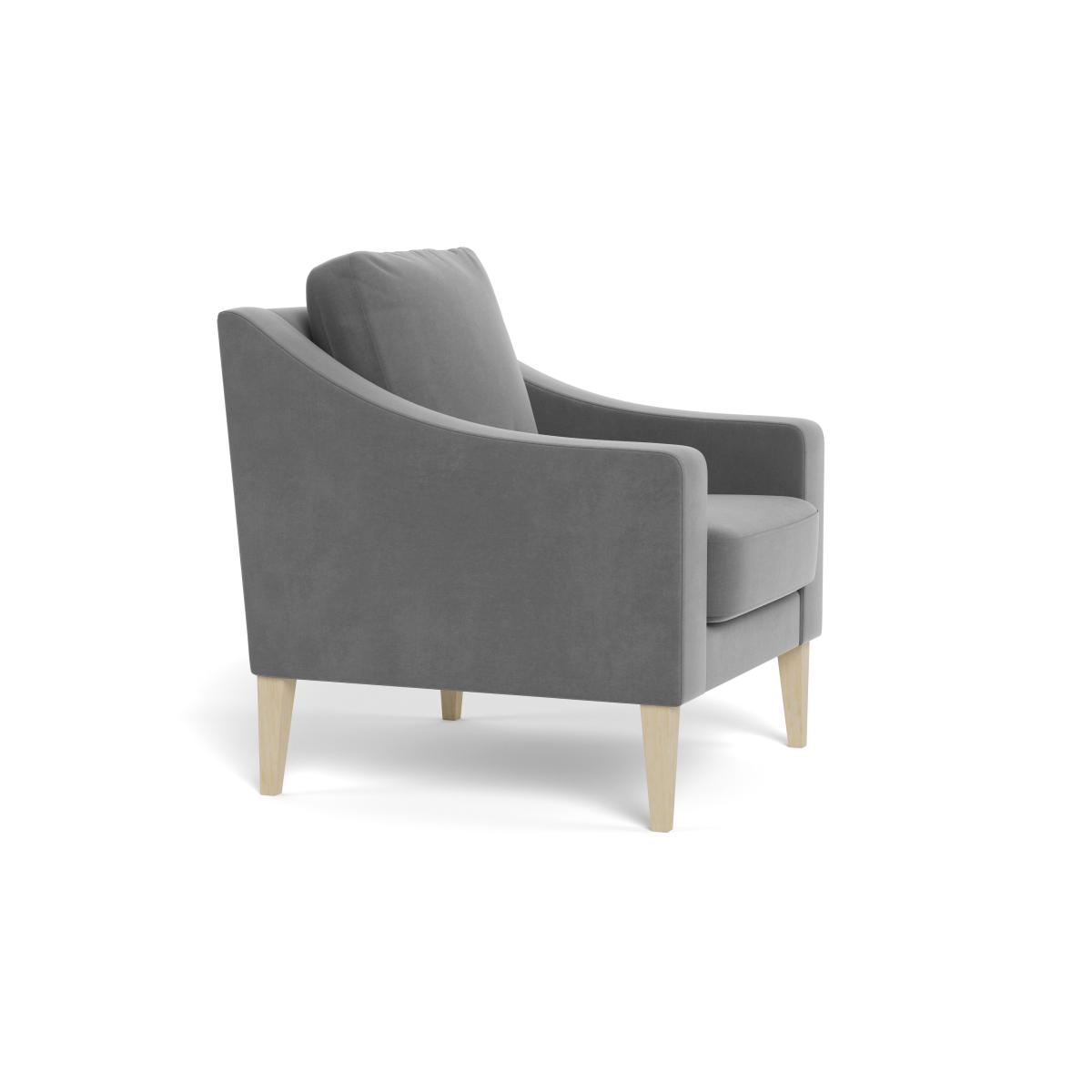 Heal's Richmond Armchair Smart Velvet Mercury Tinted Ash Feet – image 3