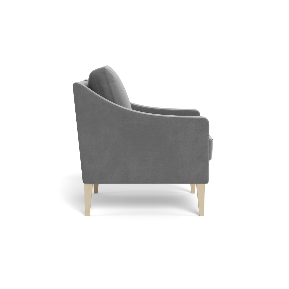 Heal's Richmond Armchair Smart Velvet Mercury Tinted Ash Feet – image 4
