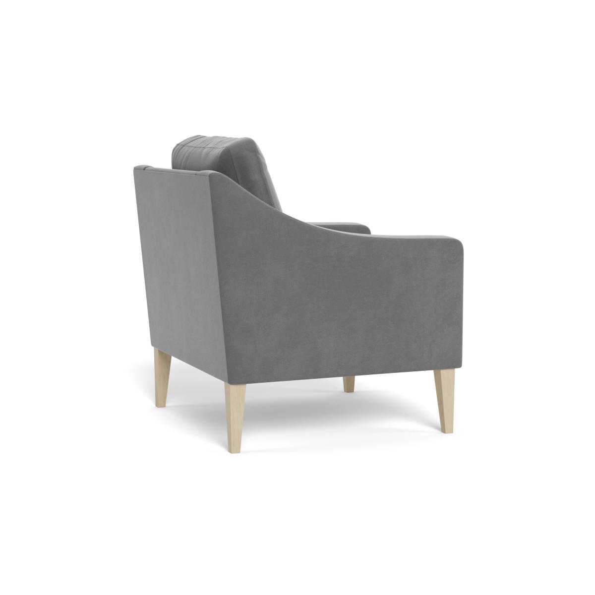 Heal's Richmond Armchair Smart Velvet Mercury Tinted Ash Feet – image 5