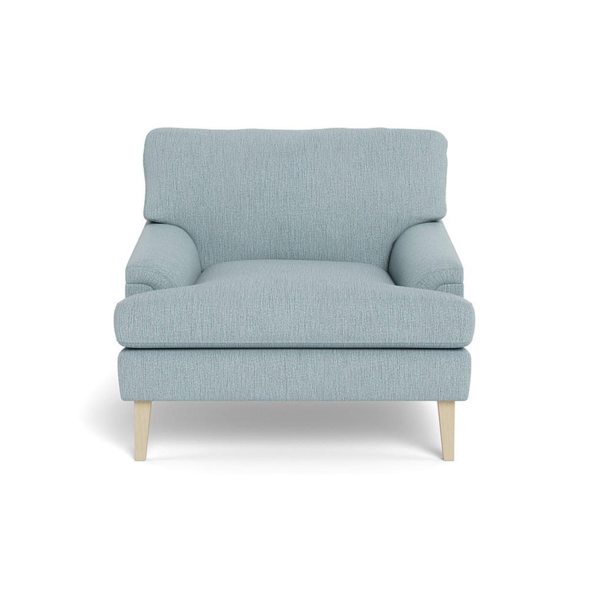 Heal's Stanton Armchair Smart Linen Mix Duck Egg Natural Feet – image 2