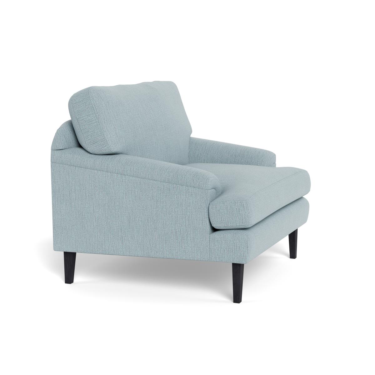 Heal's Stanton Armchair Smart Linen Mix Duck Egg Natural Feet – image 3