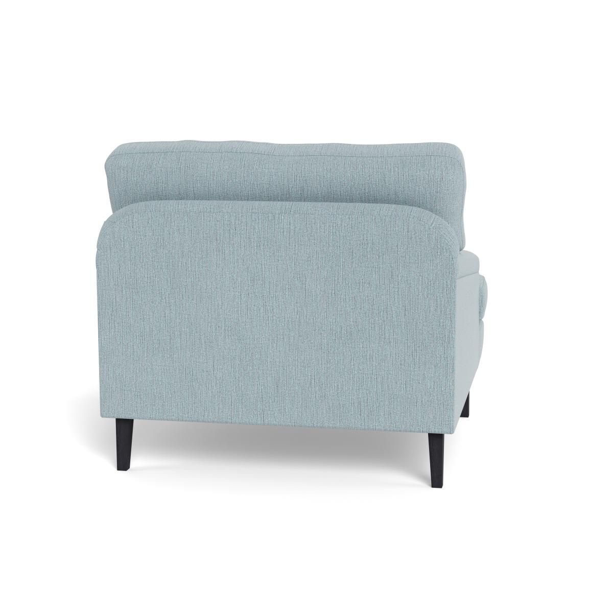 Heal's Stanton Armchair Smart Linen Mix Duck Egg Natural Feet – image 6